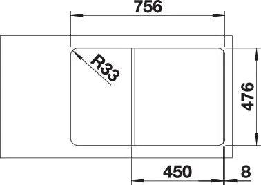 Zlewozmywak BLANCO LANTOS 45 S-IF Compact