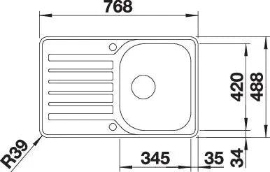 Zlewozmywak BLANCO LANTOS 45 S-IF Compact