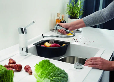 Zlewozmywak Blanco Metra 45 S Compact Biały z korkiem automatycznym