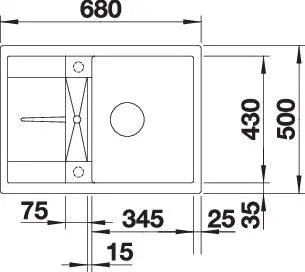 Zlewozmywak Blanco Metra 45 S Compact Czarny
