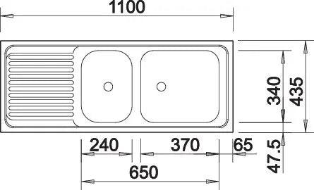 Zlewozmywak BLANCO TOP EZS 11 x 4