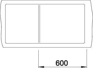 Zlewozmywak Blanco Zenar Xl 6 S-F Szarość skały z korkiem automatycznym