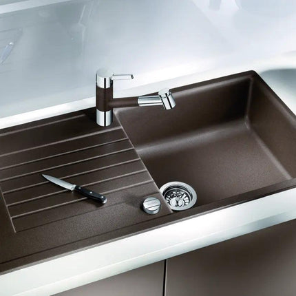 Zlewozmywak Blanco Zia Xl 6 S Czarny z korkiem automatycznym