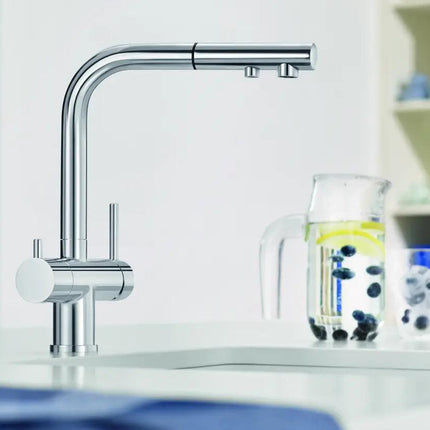 Bateria Kuchenna Systemowa Blanco Fontas-S Ii Filter Chrom - aranżacja