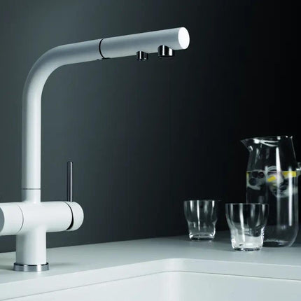 Bateria Kuchenna Systemowa Blanco Fontas-S Ii Filter Delikatny biały - aranżacja