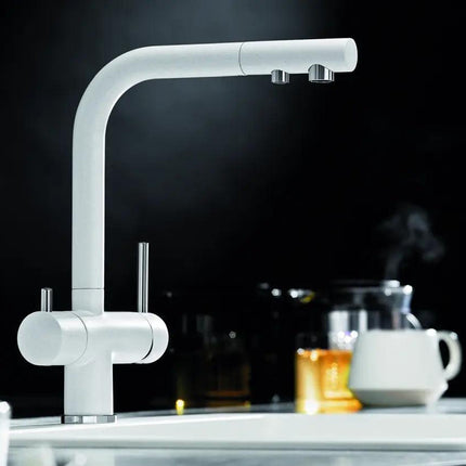 Bateria Kuchenna Systemowa Blanco Fontas Ii Filter Wulkaniczny szary - aranżacja