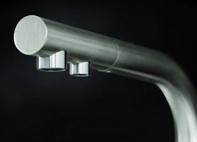 Bateria Kuchenna Systemowa Blanco Fontas Ii Filter Satin platinum - aranżacja