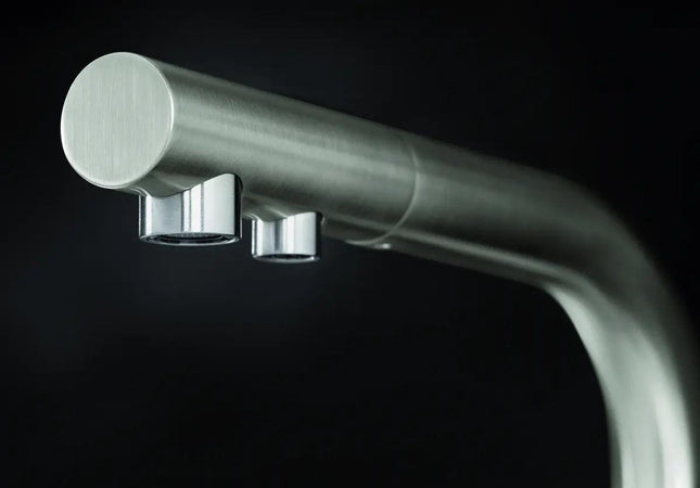 Bateria Kuchenna Systemowa Blanco Fontas Ii Filter Satin dark steel - aranżacja